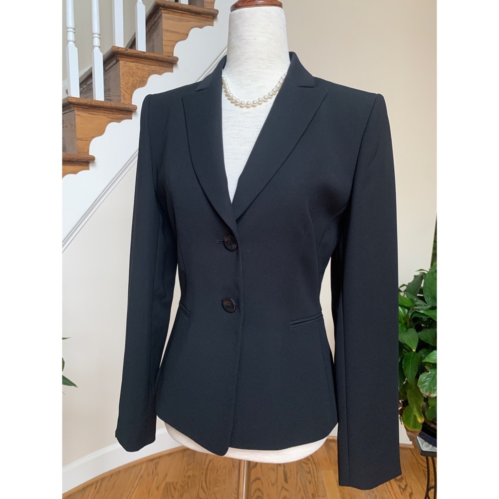 Tahari ASL black tailored lapel suit jacket, NWT 2
